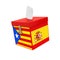 Catalonia Ballot Box Isolated