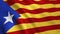 Catalonia Catalunya Official Estelada Flag 4K Video