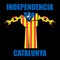 Catalonia independence sign. Vector illustration