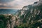 Catalonia, Spain. Viewpoint In Montserrat Mountains. Rocky Range