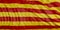 Catalonia waving flag background. 3d illustration