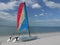 Catamaran on beach