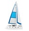 Catamaran Boat Isolated