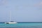 Catamaran in caribbean sea