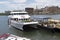 Catamaran ferry docking in Tampa Florida USA