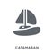catamaran icon from Transportation collection.
