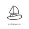 catamaran icon from Transportation collection.