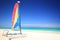 Catamaran sailboat on the beach