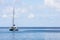 Catamaran Sailing off the Coast