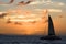 Catamaran at Sunset