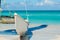 Catamaran on the tropical beach, Cuba, Varadero