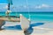 Catamaran on the tropical beach, Cuba, Varadero