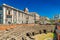 Catania - April 2019, Italy: Roman Amphitheater of Catania, ruins of an ancient theater