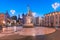 Catania Cathedral at night, Sicily, Italy