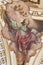 CATANIA, ITALY, 2018: The fresco of St. John the Evangelist in cupola of baroque church Chiesa di San Placido by G. B. Piparo
