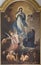 CATANIA, ITALY, 2018: The painting of Virigin Mary and the souls in purgatory in church Chiesa di San Francesco d`Assisi