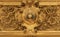 CATANIA, ITALY - APRIL 7, 2018: The baroque carved decoration in church  Chiesa di San Domenico with the heart in the center