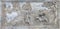 CATANIA, ITALY - APRIL 7, 2018: The baroque marble relief of Flight to Egypt in Chiesa di San Nicolo d Arena