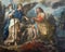 CATANIA, ITALY - APRIL 7, 2018: The detail of painting of Tobias and archangel Raphael in church Chiesa di San Benedetto
