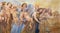 CATANIA, ITALY - APRIL 8, 2018: The fresco of angels wiht the incense in church Chiesa dell`Immacolata Concezione ai Minoritelli