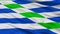 Catano City Flag, Puerto Rico, Closeup View