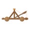 The catapult is a medieval wooden throwing tool used during military operations, for the siege and destruction of the