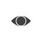 Cataract eye vector icon