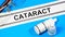 Cataract. Text label to indicate the state of health.