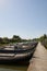 Catarroja traditional fishing boats port (pier) in the Valencia Albufera natural park