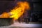 Catastrophe accident gasoline fire industry collecting tank