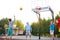 Catch it. positive delighted teenager boys play basketball, want to win