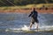 Catching the last wave on lake hefner