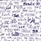 Catchwords seamless pattern