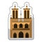 catedral church isolated icon