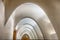 Catenary arcs in penthouse of Casa Batllo, Barcelona, Catalonia, Spain