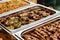 Catering Buffet Asian Food Dish with Meat