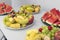 Catering service business fruit serving plate