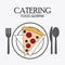 Catering service menu food icon