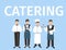 Catering Service Personnel Word Concept Banner