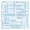 Catering Service word cloud.