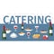 Catering Service Word Concept Restaurant Banner