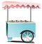 Catering trolley for ice cream and drinks