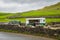 Catering van in Gordale Scar near Malham in North Yorkshire