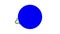 Caterpillar on blue circle, looping 3D animation