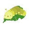 Caterpillar Clipart Character Besign. Baby Clip Art Caterpillar on a Leaf. Vector Illustration of an Animal for Coloring