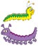 Caterpillars (vector clip-art)