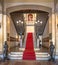 Catete Palace main Staircase, the former presidential palace now houses the Republic Museum - Rio de Janeiro, Brazil