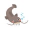 Catfish animal cartoon character vector illustration