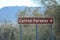 Catfish Paradise Sign at the Topock Marsh in Mohave County, Arizona USA