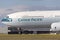 Cathay Pacific Airways Airbus A330 airliner Aircraft B-HLS preparing for takeoff from Melbourne International Airport